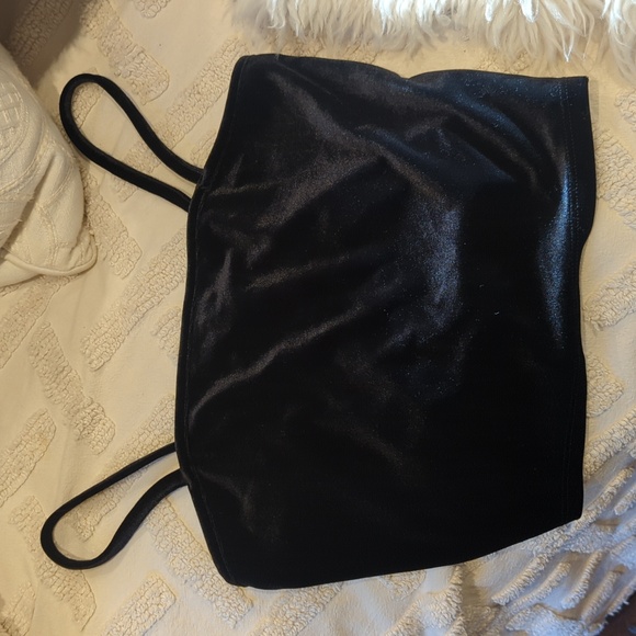 Velvet tube crop top - Picture 1 of 4